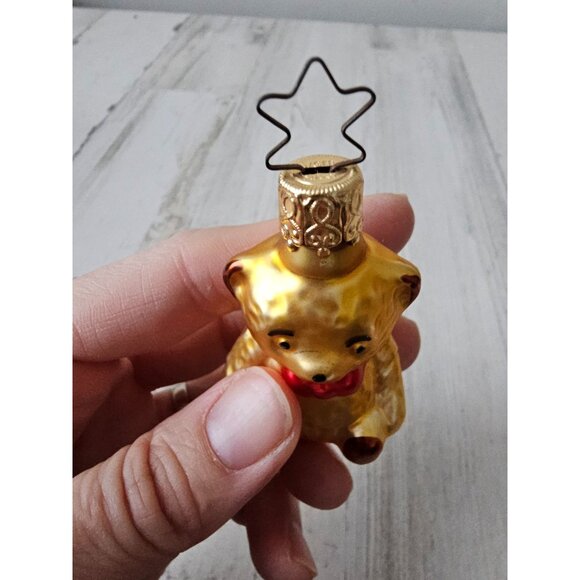 Inge glas bear ornament glass set vintage gold - Picture 7 of 10